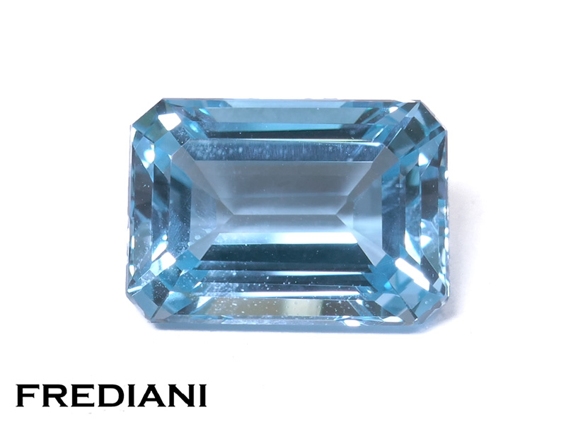 Topaze bleue rectangulaire
