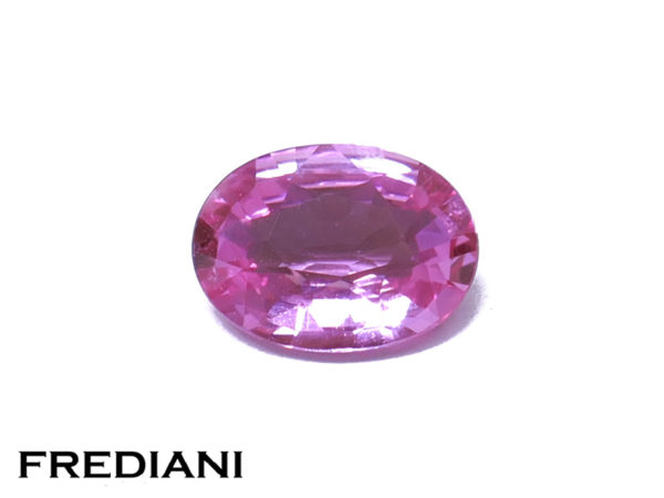 Saphir rose ovale