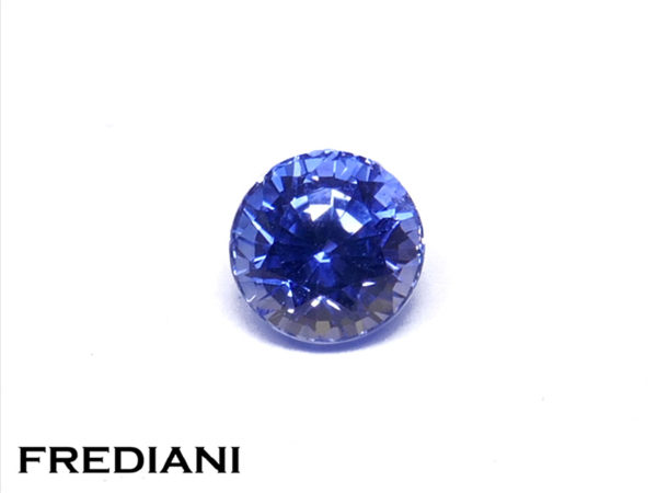 Saphir bleu rond