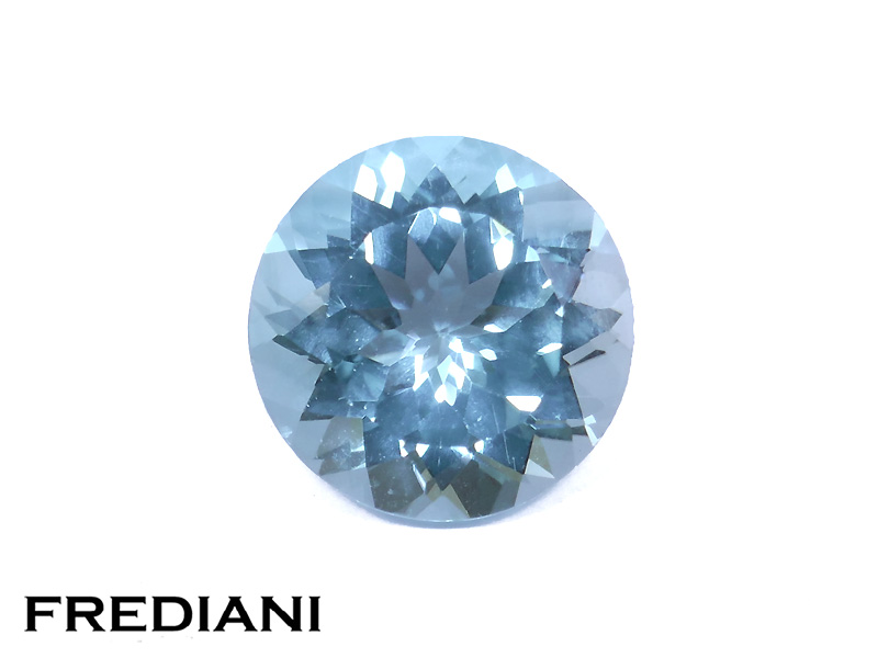Topaze bleue traitée ronde