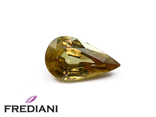 Zircon jaune poire naturel