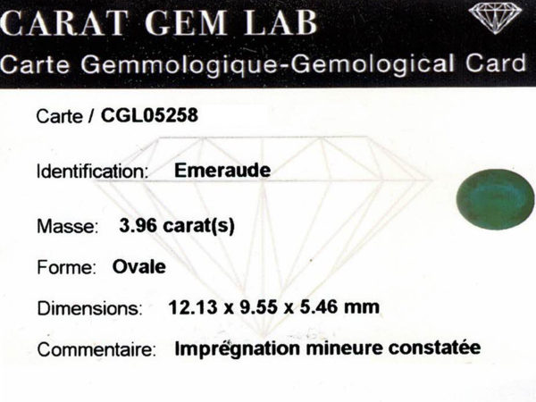 certificat émeraude