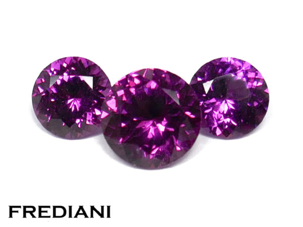 Grenats rhodolites ronds naturels