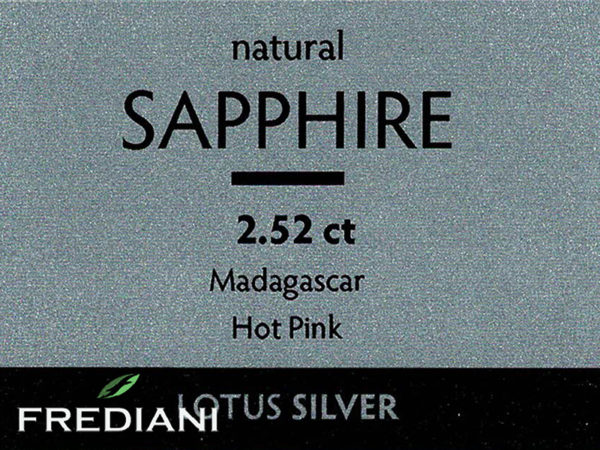 Saphir rose coussin certifié – Image 2