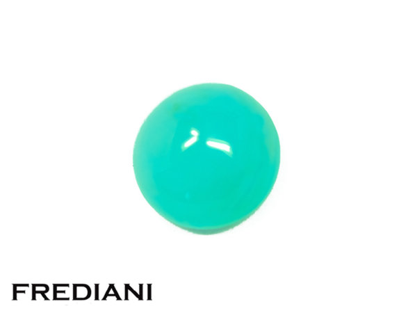 Opale bleue ronde cabochon naturelle
