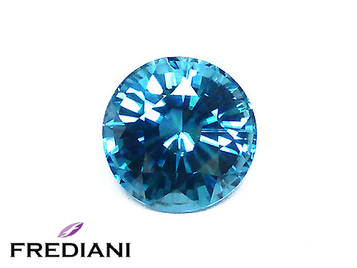 Zircon bleu rond