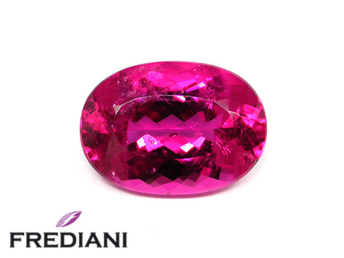Tourmaline rubellite ovale naturelle