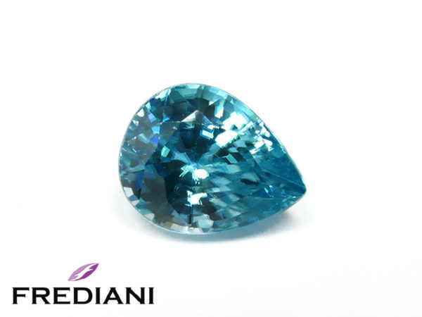 Zircon bleu poire