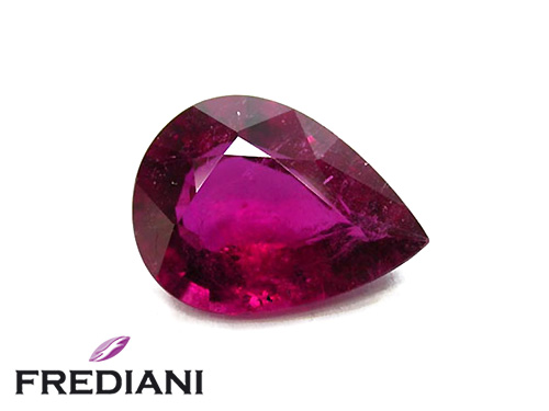 Tourmaline rubellite poire naturelle