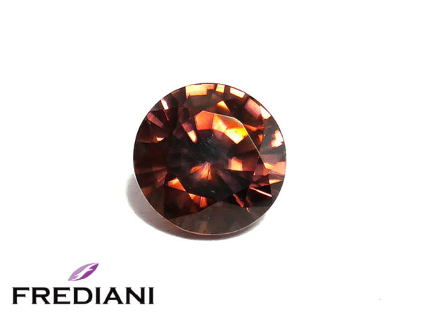 Zircon brun rond naturel