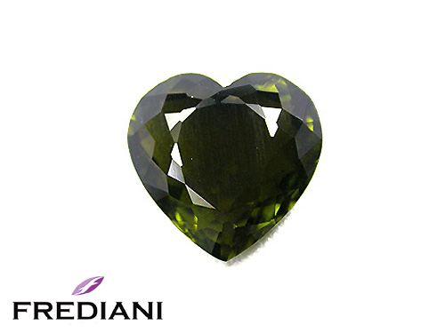 Tourmaline verte coeur naturelle