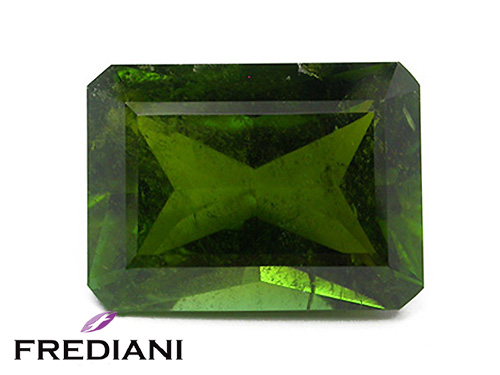 Tourmaline verte rectangulaire naturelle