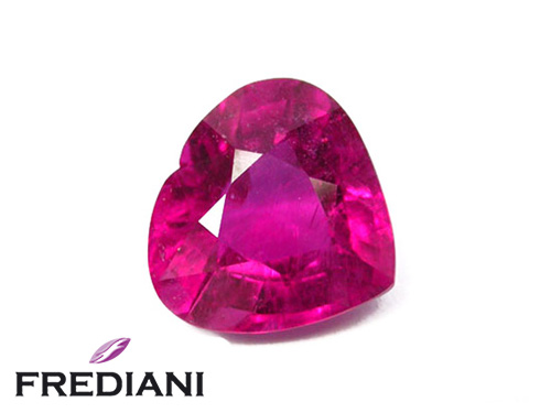 Tourmaline rubellite coeur naturelle