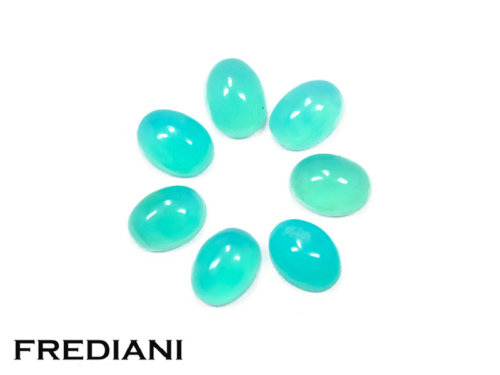Lot d'opales bleues cabochons naturelles