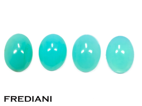 Lot d'opales bleues cabochons naturelles
