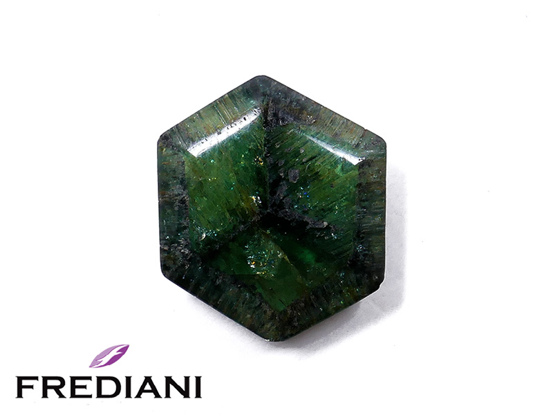 Tourmaline verte trapiche naturelle