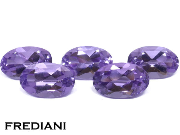 Lot d'améthystes ovales naturelles