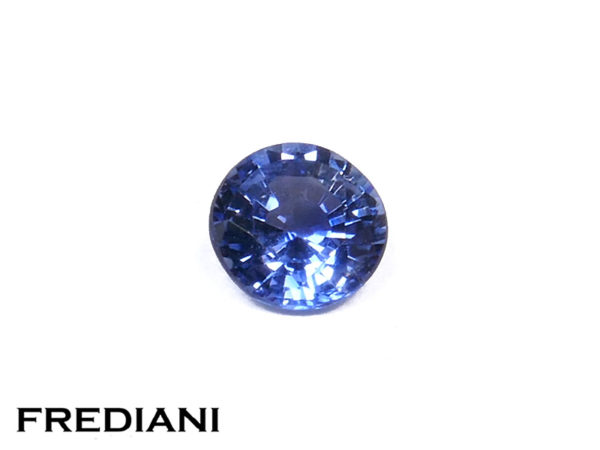 Saphir bleu rond de ceylan