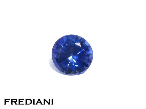 saphir bleu rond de ceylan