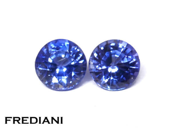 paire de saphir ceylan