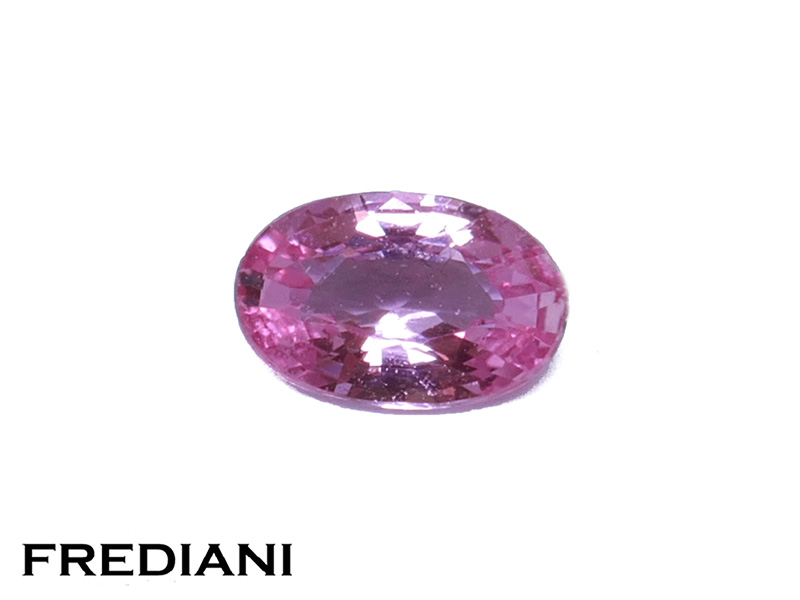 Saphir rose ovale