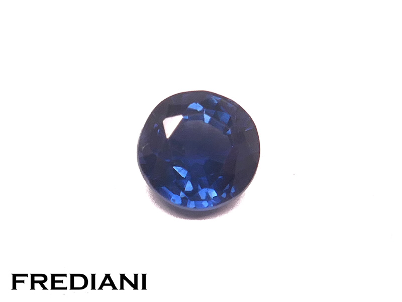 Saphir bleu rond