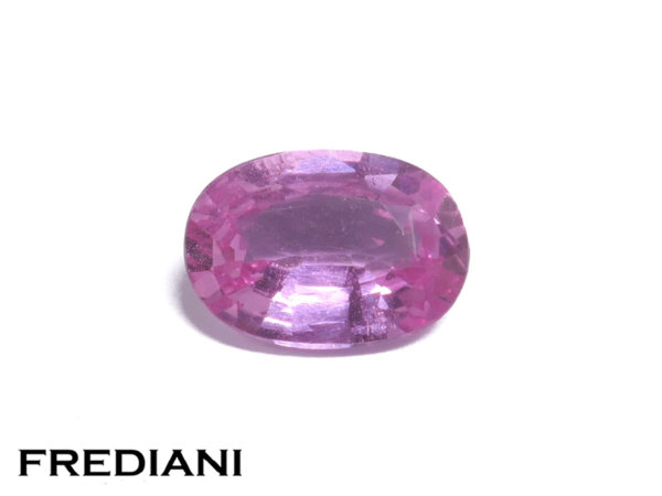 Saphir rose ovale
