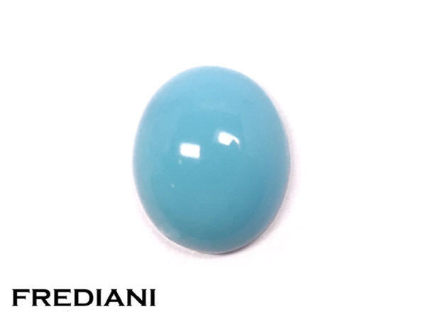 Turquoise ovale cabochon naturelle