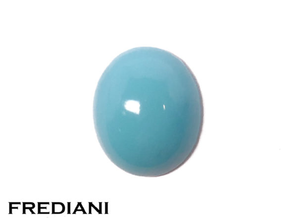 Turquoise ovale cabochon naturelle