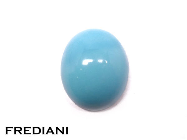 Turquoise ovale cabochon naturelle