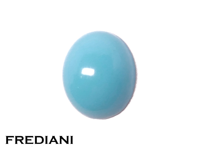 Turquoise ovale cabochon naturelle