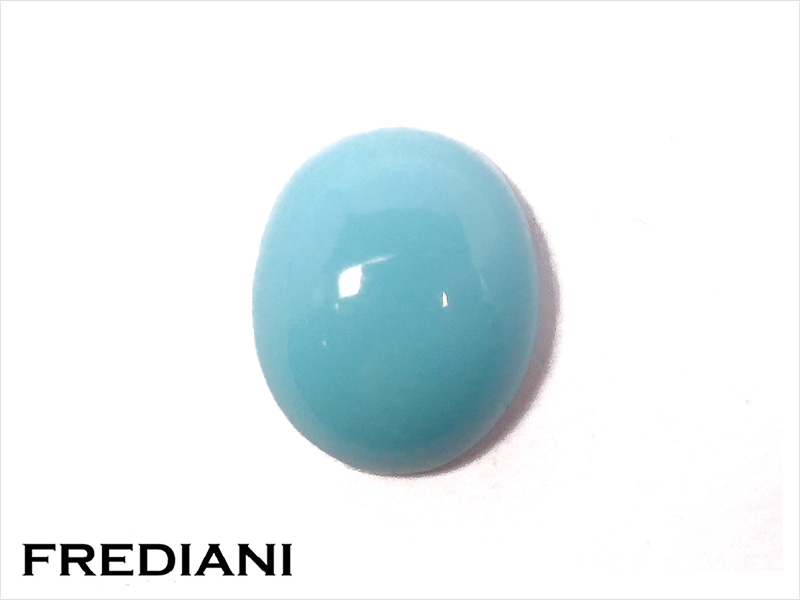 Turquoise ovale cabochon naturelle