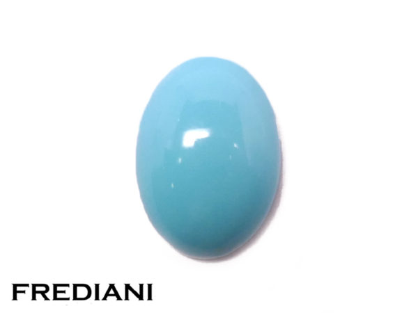 Turquoise ovale cabochon naturelle