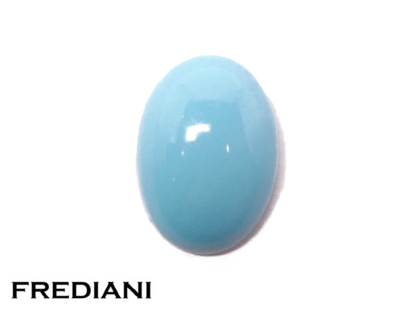 Turquoise ovale cabochon naturelle