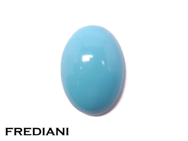 Turquoise ovale cabochon naturelle