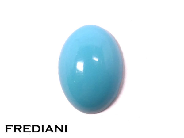 Turquoise ovale cabochon naturelle