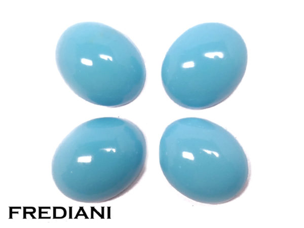 Lot de turquoises ovales naturelles