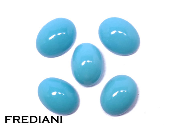 Lot de turquoises ovales naturelles