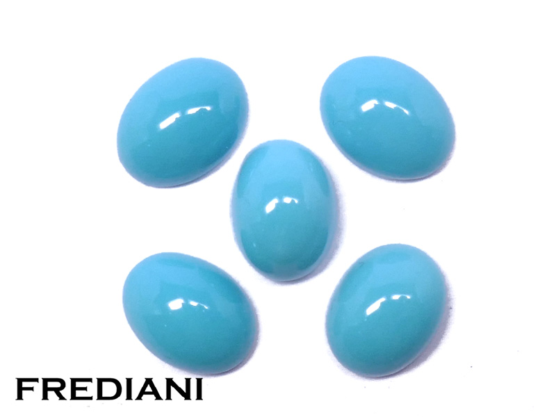 Lot de turquoises ovales naturelles