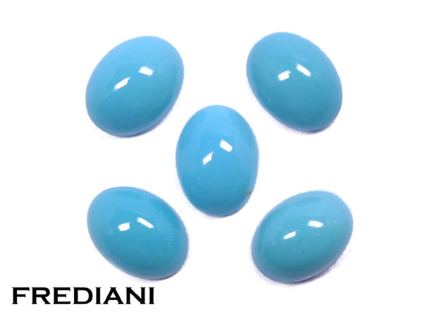 Lot de turquoises ovales naturelles