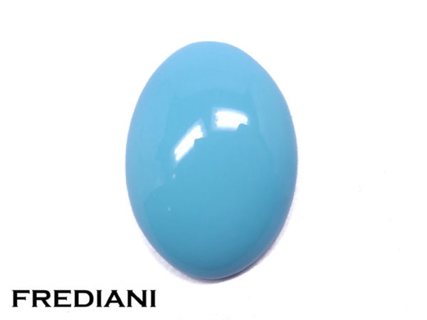 Turquoise ovale cabochon naturelle
