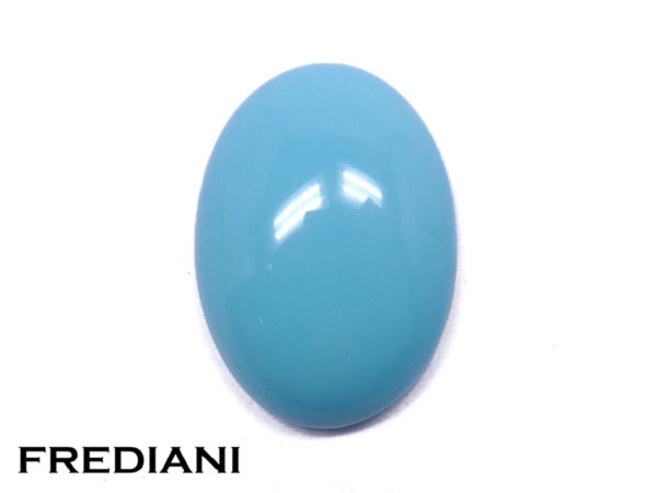 Turquoise ovale cabochon naturelle