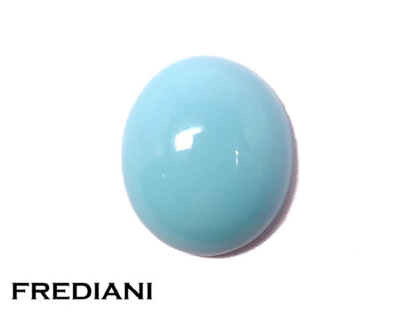 Turquoise ovale cabochon naturelle