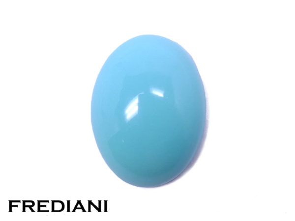 Turquoise ovale cabochon naturelle