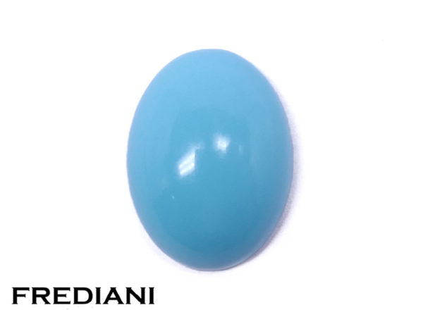 Turquoise ovale cabochon naturelle