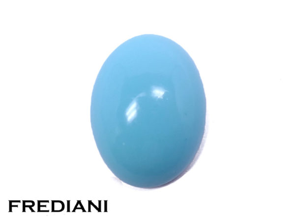 Turquoise ovale cabochon naturelle