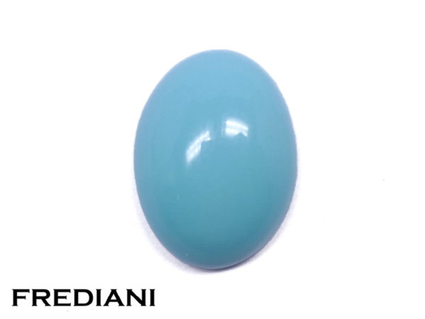 Turquoise ovale cabochon naturelle