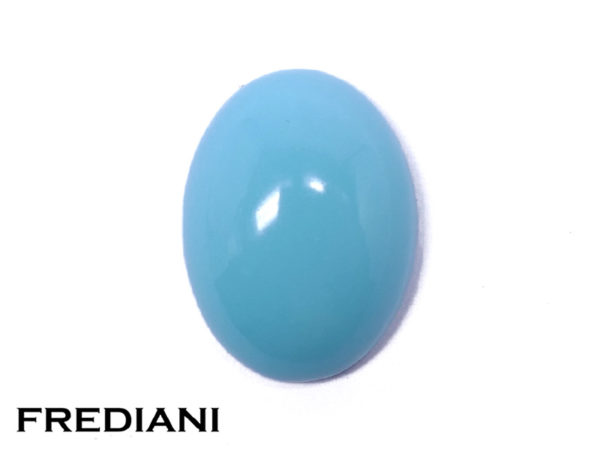 Turquoise ovale cabochon naturelle