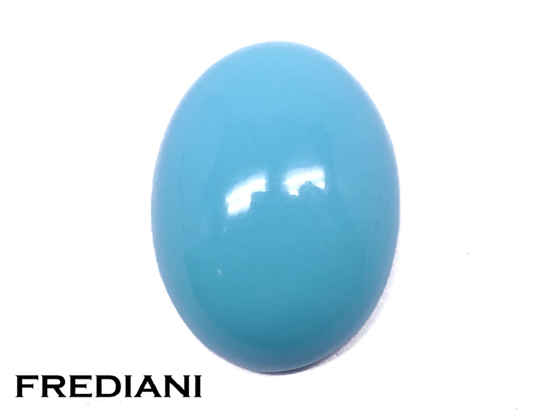 Turquoise Ovale Cabochon Naturelle Frediani Pierres Précieuses