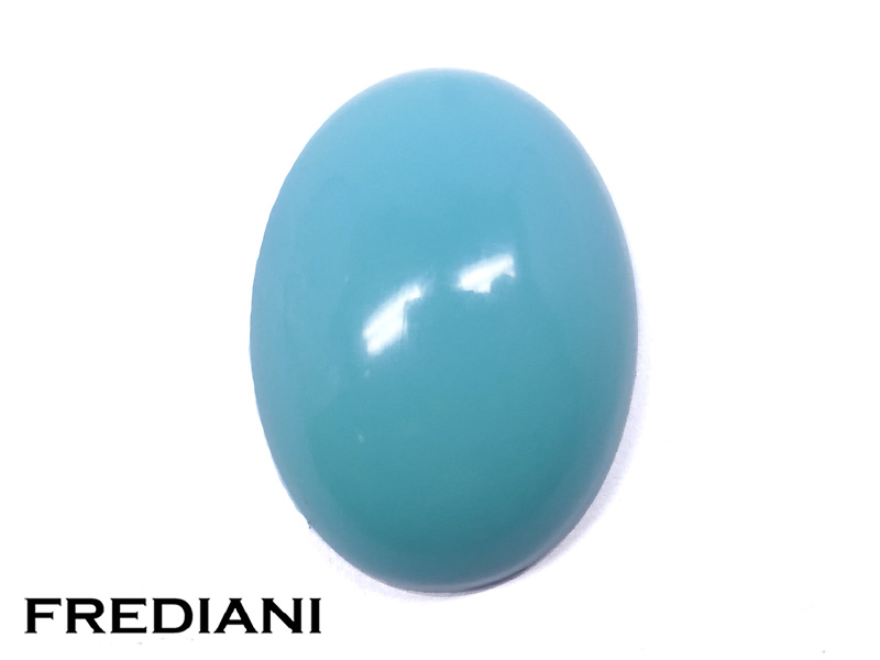 Turquoise ovale cabochon naturelle